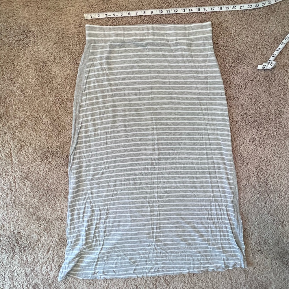 Tommy Hilfiger Maxi Skirt Stripes Gray